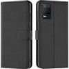 Verco custodia per Realme 8 5G, Case per Realme 8 5G Cover PU Pelle Portafoglio Protettiva, Nero