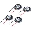 QUARKZMAN x 4pz Altoparlante 8 Ohm 2W Metallo Involucro Metallo Plastica | Rotondo Interno Magnete, per Casa Audiovisivi Dispositivi