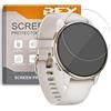 REY Pack 6X Pellicola salvaschermo per Garmin VENU 2 Plus 43mm - Forerunner 255 (46mm), qualità Premium