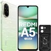 XIAOMI Redmi A5 4G Smartphone Android - 6,88 HD+ 120Hz, 4GB RAM 128GB, Dual SIM, Batteria 5200 mAh, 32MP Fotocamera AI - Verde (Include Custodia Protettiva Nera)