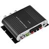Queen.Y Mini Hi-Fi 2.1 Amplificatore Digitale Amplificatore di Potenza Audio per Auto per Auto Basso Stereo, Ricevitore Audio Wireless, Nero