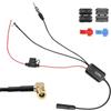 Aivane Amplificatore Antenna Autoradio DAB 12V Splitter Compatibile con Radio FM/AM, Auto Segnale Amplificatore Booster per Sony, Blaupunkt, Pioneer, SUV, Camping, ect