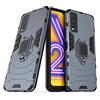 MaiJin Compatibile con VIVO Y20 Cover, Custodia Armor Anello Cavalletto (Funziona con il Supporto Magnetico per Auto) Case Paraurti (Blu Navy)