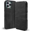 Verco Custodia a libro per iPhone 16 Pro Max, custodia a libro per iPhone 16 Pro Max [6,9 pollici), colore: Nero