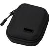 FLYAMAPIRIT Mini organizer da viaggio per accessori elettronici per cavi USB, schede SD, caricabatterie per smartphone, chiusura lampo, ecc., Nero , Tasca aggiuntiva