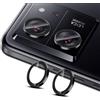 Liilaa Pellicola Fotocamera Compatibile con Xiaomi Mi 13T / 13T Pro 5G, [2 Pezzi] 9H Vetro Temperato Copri Anello Individuale in Metallo, Anti-graffio, HD Schermo Fotocamera Pellicola