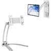 Beewanta Tablet PC Accessori Supporto per telefono Supporto da Cucina Antiscivolo Supporto a Parete per Tablet per 7-12 Pollici Tabs (Colore: Argento)
