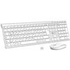 iClever Tastiera e mouse wireless 2.4G, tastiera e mouse wireless ricaricabili USB-C, dimensioni originali, tastiera sottile e resistente per Windows 7/8/10, Mac OS,Versione tedesca QWERTZ