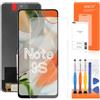 AGCUT Display LCD per Xiaomi Redmi Note 9 Pro/Note 9S Display per Xiaomi Redmi Note 9S M2003J6A1G M2003J6B2G LCD Touch Screen Digitazer Assembly con kit di riparazione (nero)