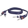 DAP cavo audio 2 jack mono - 2 rca 3m