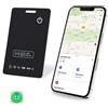 LBPRT [Certificato Apple MFi] LBPRT Airtag Card ricaricabile portafoglio Tracker sottile 1,6 mm 1 confezione, Smart Air-Tag funziona con Apple Find My (solo iOS, Android non supportato), localizzatore di
