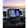 Hikity Autoradio Android 15 8 Core 4+64G per FIAT DUCATO 2010/Citroen Jumper/Peugeot Boxer, Schermo 9 con Wireless CarPlay Android Auto Bluetooth Cuffia Hands-Free GPS WiFi DSP FM RDS