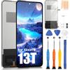 ARSSLY (Senza Impronte) Schermo LCD per Xiaomi 13T / 13T PRO Schermo di Ricambio per Xiaomi 13T 2306EPN60G / 13T PRO 23078PND5G Incell LCD Screen Touch Digitizer Assembly + Kit di Riparazione (Nero)