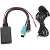 Qiilu Cavo Adattatore Bluetooth 5.0 AUX con Microfono per Alpine KCE‑236B CDA‑9852/E CDE‑9887/R