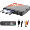 ZUMKUNM 2025 Model 1080P Region Free HDMI Player for TV, Smart TV, Projector Mini DVD Player with USB, CD & MP3 | Cavo HDMI, cavo RCA & controllo remoto incluso