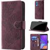 CaseGla Cover per Samsung Galaxy A7 2018 A750, Borgogna