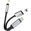 HOYULLI Adattatore Lightning A Jack 3,5mm Cuffie Per IPhone(2in1)Apple MFI Certified AUX Audio Cavo Caricatore Accessori Auricolari Headphone SDoppiatore Ricarica Cavetto Spinotto Rapida iPad Prolunga ip-3.5