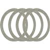 QUARKZMAN 4 Pezzi Anello Adattatore Magnetica, Kit di Conversione Universale per Caricabatterie Wireless Magnetica Anello Metallico Scintillante Adesivo per Custodia Telefono, Grigio