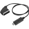 VBESTLIFE Cavo da HDMI a Scart, Segnale Video HDMI a Segnale Video Composito Scart per TV, Videoregistratori VHS, Registratori DVD, ecc. Commutazione Dell'uscita Video con Clic