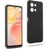 REY Cover in Gel TPU Nera per Vivo Y28 4G, Ultra Sottile 0,33 mm, Morbido Flessibile, Custodia Silicone