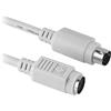 Aukson R22 PS/2 maschio a PS/2 femmina cavo prolunga mouse e tastiera PS/2 per mouse rotondo PS2, prolunga tastiera 130 cm