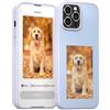 YCE Smart E-Ink Screen Custodia per iPhone 13/14,14 Pro/Max | iPhone 15,Pro/Max,Supporta la trasmissione NFC Immagine fai da te,Viola