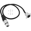 VGOL Pannello Patch XLR Montaggio A Pannello XLR Senza Saldatura Per Stage Box Connettore XLR Maschio Montabile Su Connettore XLR Femmina
