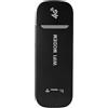 Vikye Hotspot WiFi Portatile, Router Mobile LTE da 150 MBPS 4G con Slot per Schede SIM, per i Supporti di Viaggio 10 Plug e Riproduzioni USB Multi Utenti (BLACK)