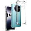 REY Cover in Gel TPU Anti-Shock per XIAOMI REDMI Note 14 PRO 5G - Poco X7 5G, Morbido Silicone Custodie Protettivo Case, Anti-Scratch, Protettiva Sottile Back Cover