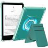 MoKo Custodia per 7 Kindle Paperwhite(12th Gen-2024) e Kindle Colorsoft Signature Edition 2024, Sottile Copertura Posteriore Trasparente Flessibile in TPU Bumper Completamente Coperto, Verde Giada