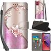 PHINIENLAND Cover per Motorola Moto G84 5G Case PU Pelle Custodia [Kickstand] [Chiusura magnetica] [Slot per Schede], Portafoglio Flip Custodia per Moto G84 5G,Rosa