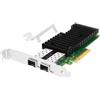 Euqvos PCIe Scheda di rete Ethernet per Intel XXV710-DA2 XXV710BM2 Chipset PCIe 3.0 X8 25Gb Dual Port SFP28 LAN Scheda Compatibile con Windows Server/Windows/Linux/VMware/ESX