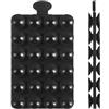 PEUTIER Silicone Bifacciale Supporto per Telefono a Ventosa, Diametro 1,4cm Ventosa per Cellulare Mani Libere Porta Cellulare Auto per Dispositivi Mobili Vetro a Specchio (Nero)