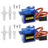 ARCELI 2Pcs 9G Mini Micro Servo Motore per Mano/RC Braccio Robot/Elicottero Andante Barca Elicottero Aereo Automobile Modelli di Controllo con Cavo, Micro Motore Servos Modellazione per Arduino