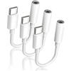Tuwonwa 3 PCS Adattatore Cuffie,Adattatore Aux 3,5 mm per Cuffie,Adattatori Jack Universali per Smartphone E Tablet,Convertitore Audio Dongle per Ascoltare Musica,Compatibile con14 Pro/14/13/12/SE/11/X/XS/8/7