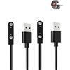 yystao - 2 cavi per smart watch LIGE da 4,4 cm, cavo di ricarica USB magnetico stabile, compatibile con LIGE EF12