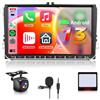 Hodozzy 【4+64G】Hodozzy Autoradio Carplay per VW Golf 5 Polo Skoda con GPS/WiFi, VW Autoradio Bluetooth da 9 Pollici con Android Auto/32 EQ/FM/RDS/SWC/USB+Telecamera Posteriore