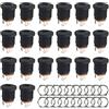 WMYCONGCONG 20 pezzi 5,5 mm x 2,1 mm DC Power Jack femmina 3 pin femmina pannello di montaggio connettore