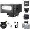 ZENIKO ZF08 Mini Flash Speedlite On Camera Flash GN16, 5 livelli di potenza, CCT 6500k ±200k con attacco universale Hot Shoe ＜3s Riciclaggio rapido per Sony/Canon/Nikon/Panasonic/Olympus (nero, ZF08)