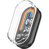 Tyogeephy Compatibile con Mi Smart Band 10 Ceramic Edition‌ Cover, Sottile Custodia TPU avec Pellicola Protettiva Copertura Complessiva, Anti-Graffio Protezione Case