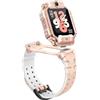 imoo Orologio Smart Watch Phone X10 per Bambini, Video HD e Chiamate, Orologio GPS con Funzione di Localizzazione e Cronologia 14 Giorni, Impermeabile IPX8(rosa)