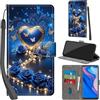 PHINIENLAND Cover per Huawei P Smart Z / Y9 Prime 2019 Case PU Pelle Custodia [Kickstand] [Chiusura magnetica] [Slot per Schede], Portafoglio Flip Custodia per Honor 9X / 9X pro,Rose blu