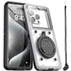 AICase Custodia Impermeabile per Telefono, Funzione di Controllo Ripiano Universale Custodia Subacquea Borsa Asciutta Gadget da Spiaggia Regali per iPhone 15 14 13/Samsung/Android
