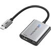 Cable Matters Adattatore da USB C a HDMI 2.1 da 48 Gbps con ricarica da 140 W per MacOS, Windows, supporta [4K @240Hz /8K @60Hz HDR], adattatore Thunderbolt 4 a HDMI, compatibile per MacBook, laptop