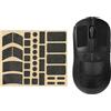 kwmobile Nastro Antiscivolo per Universal Wireless Mouse Mouse - Adesivo per Mouse Gaming Wireless - Universale in Diversi Formati - Facile da Applicare - nero