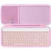Lebakort Duro Viaggio Caso Custodia per Logitech MK470 Kit Mouse e Tastiera Wireless (Rosa)