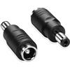 PNGKNYOCN Adattatore di alimentazione DC, connettore maschio da 5,5 mm x 2,1 mm a jack femmina da 6,5 mm x 3,0 mm per laptop, telecamere di sicurezza CCTV e sistemi di sorveglianza（2-Pack）