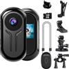 OBEST Mini Action Body Cam 1080P, 128GB Memoria Integrata, Visione Notturna Infrarossi, Schermo 0.96, 35g Magnetica, per Vita Quotidiana Viaggi Animali Domestici