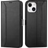 Verco Custodia a libro per iPhone 13 Mini, 5,4 pollici, per Apple iPhone 13 Mini, colore: nero