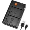DSTE BCN-1 Batteria USB Dual Quick Caricatore Compatibile per BLN-1,EM5,Olympus E-M1,E-M5,OM-D,PEN E-P5 Mark II
